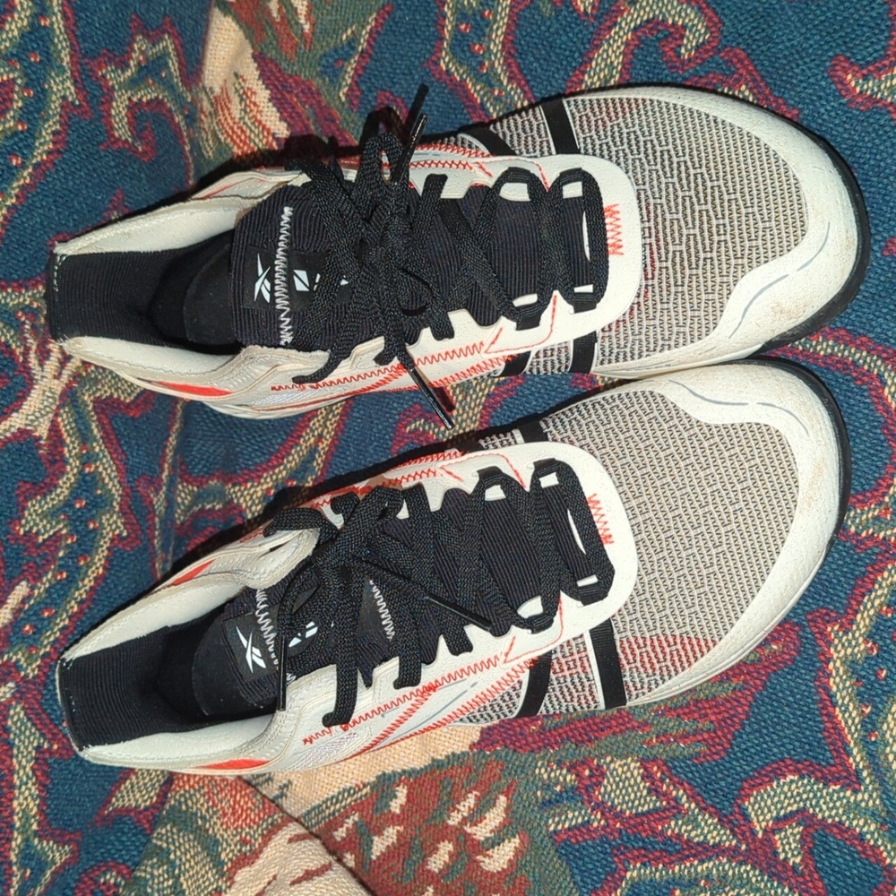 Reebok Nano Inside Out Chalk/Carote/Black Cross Trainer Sneakers G55677 10.5